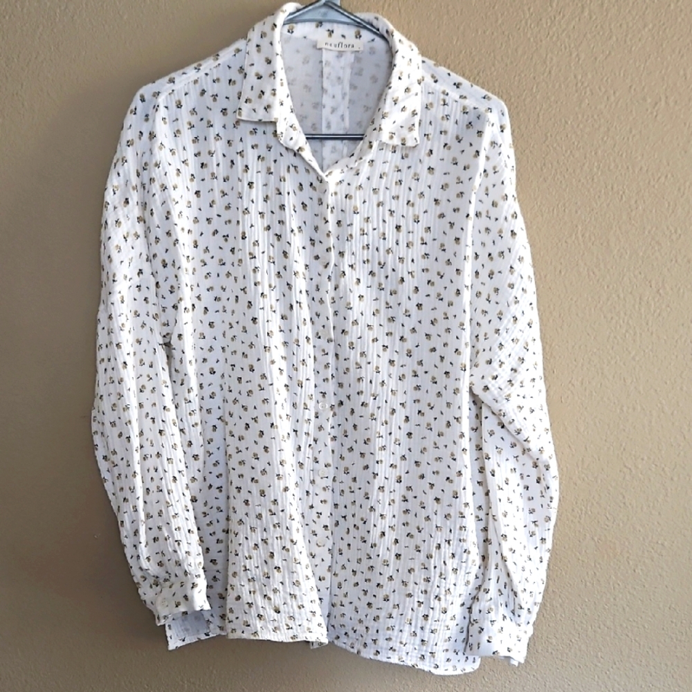 Neuflora Floral Button Down Shirt